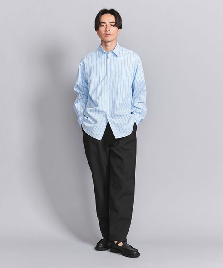 BEAUTY&YOUTH UNITED ARROWS「ツイル 1P イージー テーパード パンツ ‐ウォッシャブル‐」|チノ|