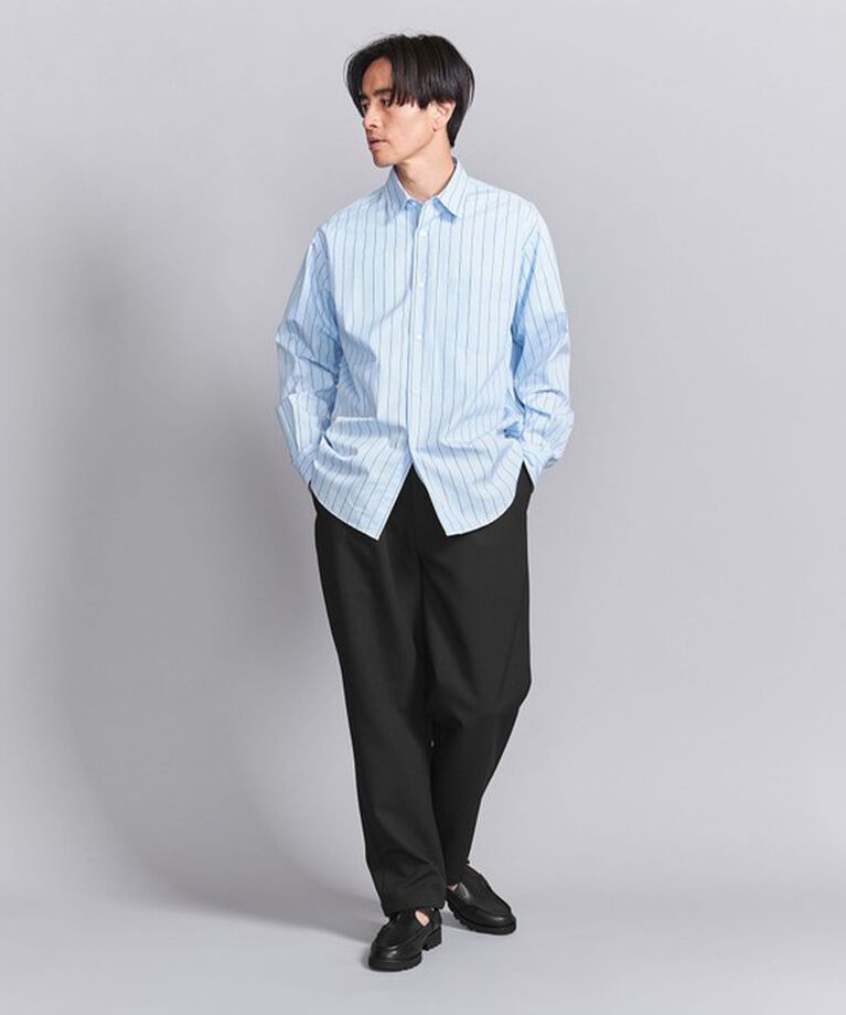 BEAUTY&YOUTH UNITED ARROWS「ツイル 1P イージー テーパード パンツ ‐ウォッシャブル‐」|チノ|