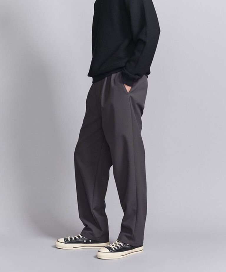 BEAUTY&YOUTH UNITED ARROWS「ツイル 1P イージー テーパード パンツ ‐ウォッシャブル‐」|チノ|DK.GRAY
