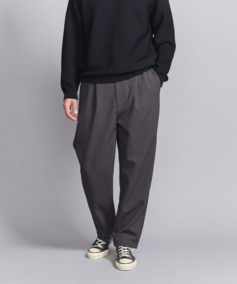BEAUTY&YOUTH UNITED ARROWS「ツイル 1P イージー テーパード パンツ ‐ウォッシャブル‐」|チノ|