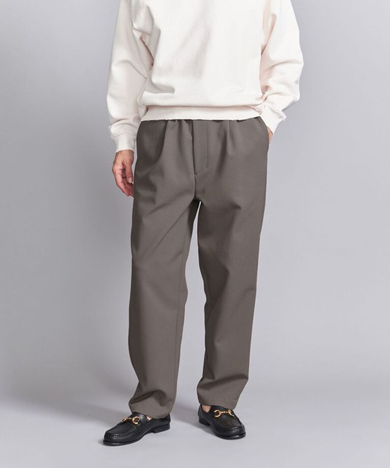 BEAUTY&YOUTH UNITED ARROWS「ツイル 1P イージー テーパード パンツ ‐ウォッシャブル‐」|チノ|