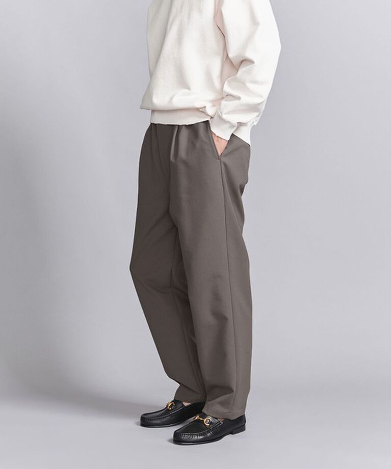 BEAUTY&YOUTH UNITED ARROWS「ツイル 1P イージー テーパード パンツ ‐ウォッシャブル‐」|チノ|