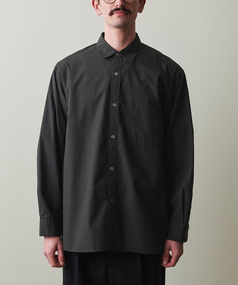 STEVEN ALAN「＜Steven Alan＞ 60 コンパクトヤーン チェック レギュラーカラー シャツ ALINE LOOSE」|シャツ・ブラウス|