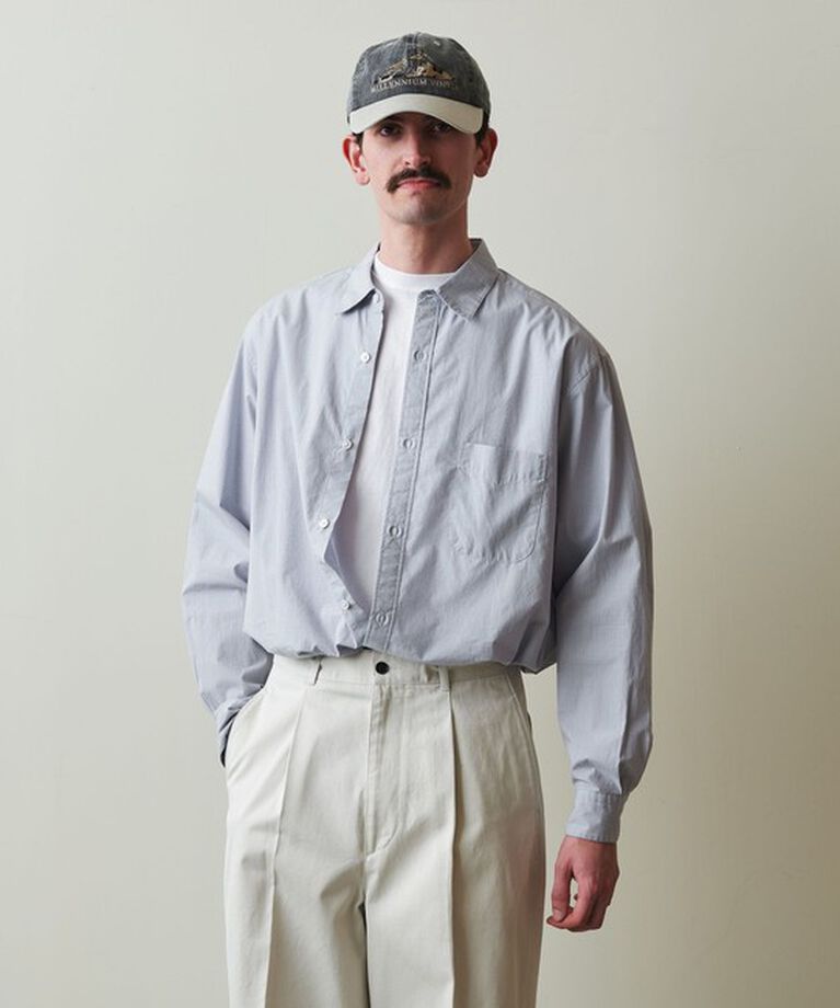 STEVEN ALAN「＜Steven Alan＞ 60 コンパクトヤーン チェック レギュラーカラー シャツ ALINE LOOSE」|シャツ・ブラウス|
