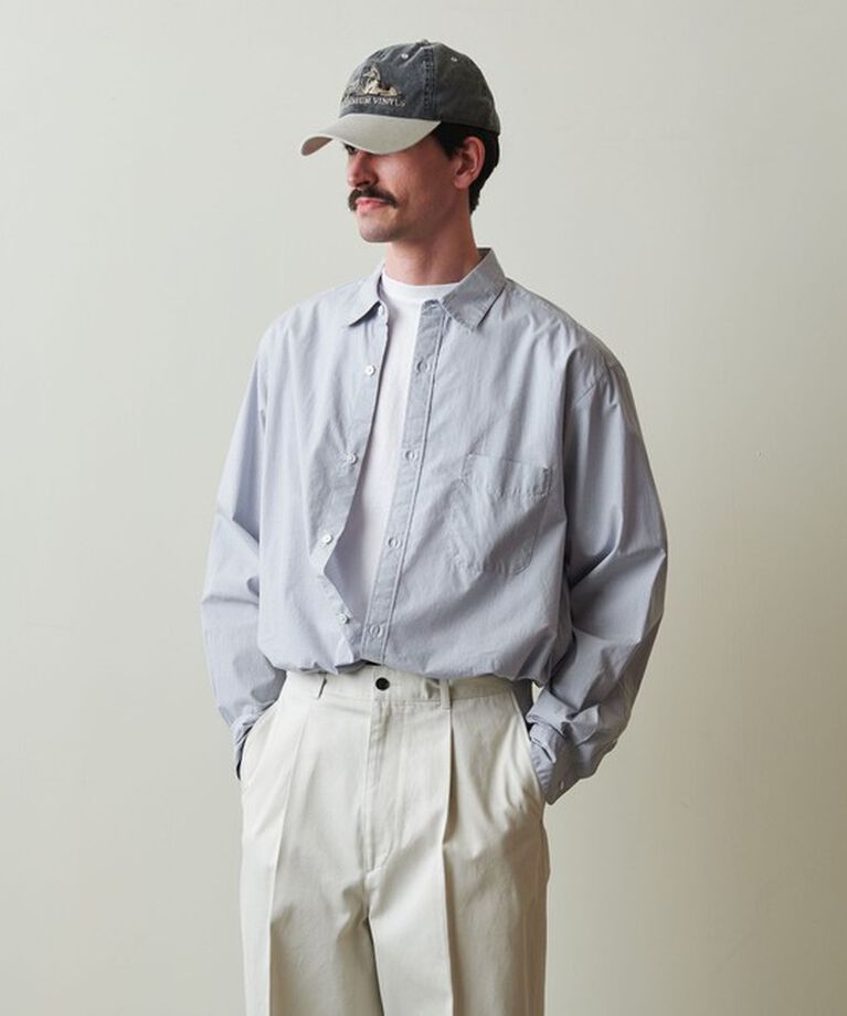 STEVEN ALAN「＜Steven Alan＞ 60 コンパクトヤーン チェック レギュラーカラー シャツ ALINE LOOSE」|シャツ・ブラウス|