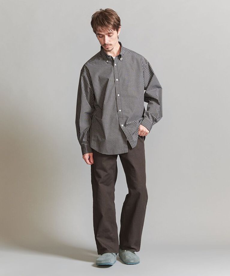 BEAUTY&YOUTH UNITED ARROWS「ミニチェック ボタンダウンフォルム シャツ」|シャツ・ブラウス|