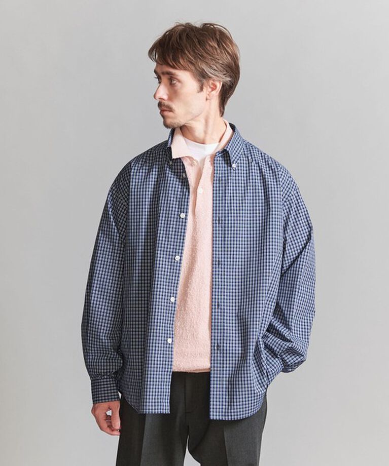 BEAUTY&YOUTH UNITED ARROWS「ミニチェック ボタンダウンフォルム シャツ」|シャツ・ブラウス|