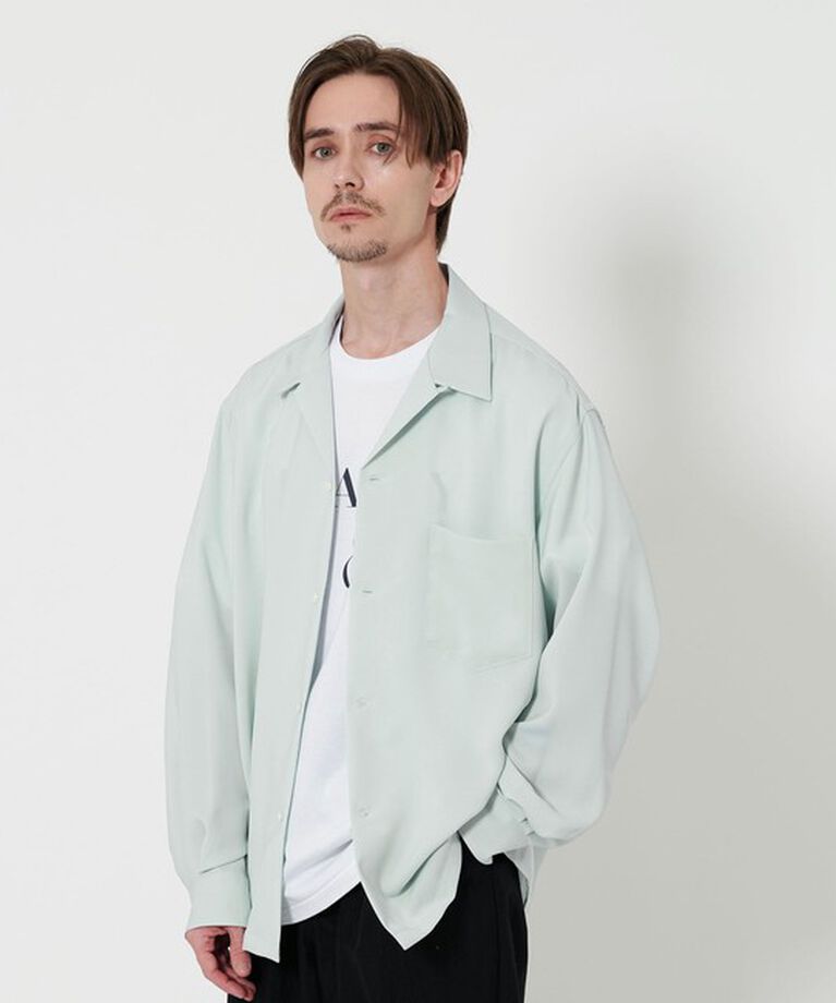 BEAUTY&YOUTH UNITED ARROWS「ドレープ ツイル オープンカラー シャツ」|シャツ・ブラウス|