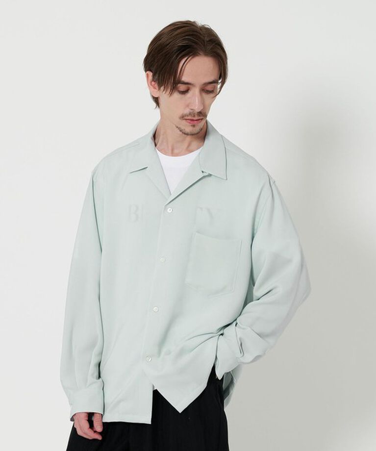 BEAUTY&YOUTH UNITED ARROWS「ドレープ ツイル オープンカラー シャツ」|シャツ・ブラウス|