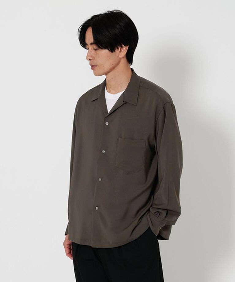 BEAUTY&YOUTH UNITED ARROWS「ドレープ ツイル オープンカラー シャツ」|シャツ・ブラウス|