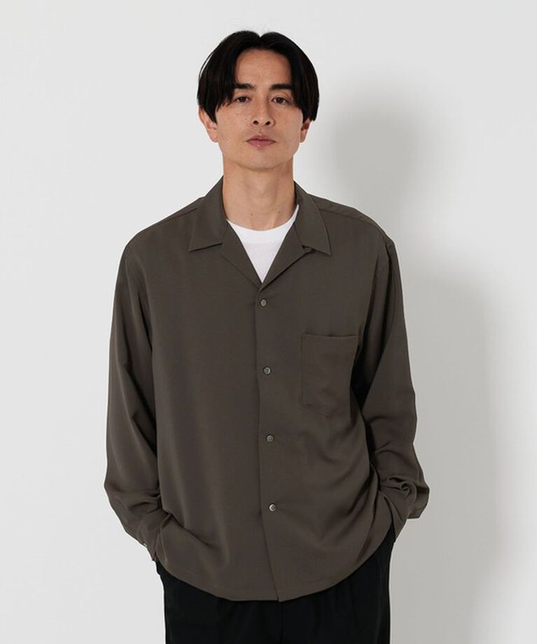 BEAUTY&YOUTH UNITED ARROWS「ドレープ ツイル オープンカラー シャツ」|シャツ・ブラウス|
