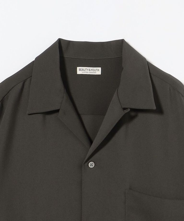 BEAUTY&YOUTH UNITED ARROWS「ドレープ ツイル オープンカラー シャツ」|シャツ・ブラウス|