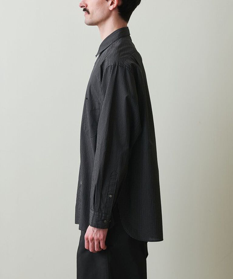 STEVEN ALAN「＜Steven Alan＞ C/L/S チェック レギュラーカラー シャツ ALINE LOOSE」|シャツ・ブラウス|