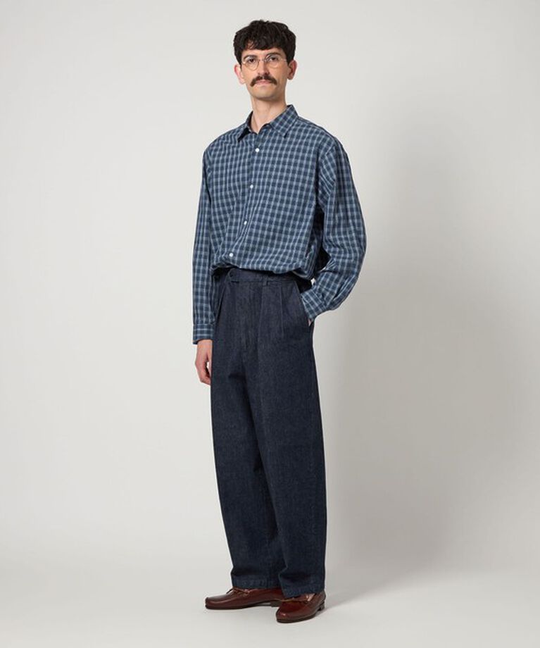 STEVEN ALAN「＜Steven Alan＞ C/L/S チェック レギュラーカラー シャツ ALINE LOOSE」|シャツ・ブラウス|