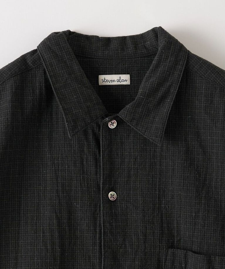 STEVEN ALAN「 ＜Steven Alan＞ C/L ブレンド チェック ALINE LOOSE CASUAL BOX」|シャツ・ブラウス|