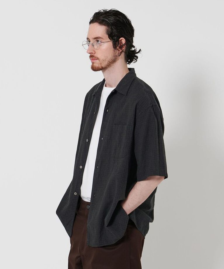 STEVEN ALAN「 ＜Steven Alan＞ C/L ブレンド チェック ALINE LOOSE CASUAL BOX」|シャツ・ブラウス|