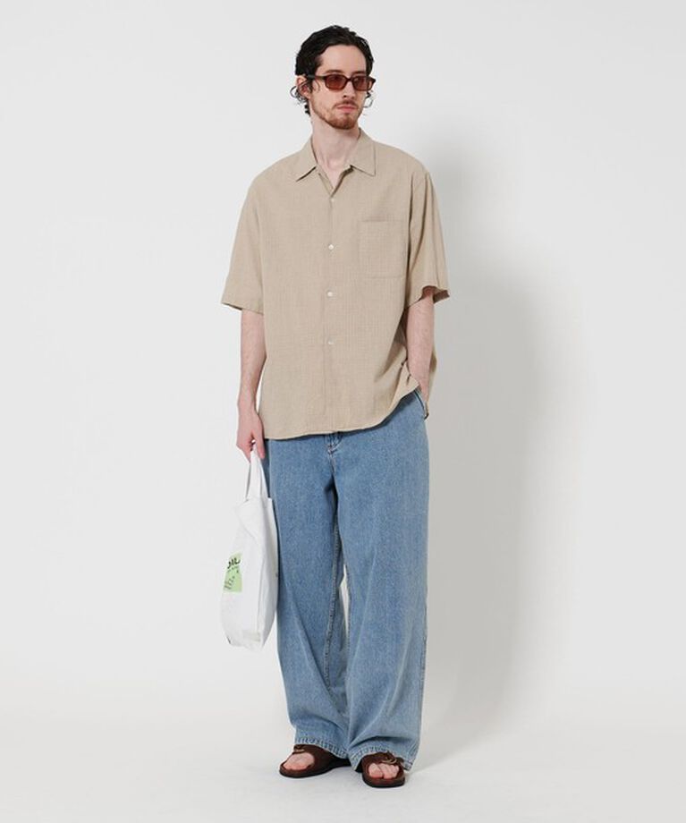 STEVEN ALAN「 ＜Steven Alan＞ C/L ブレンド チェック ALINE LOOSE CASUAL BOX」|シャツ・ブラウス|