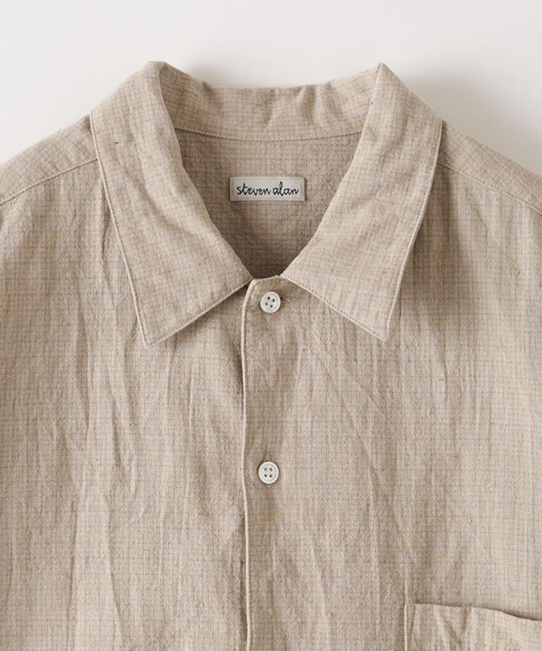 STEVEN ALAN「 ＜Steven Alan＞ C/L ブレンド チェック ALINE LOOSE CASUAL BOX」|シャツ・ブラウス|