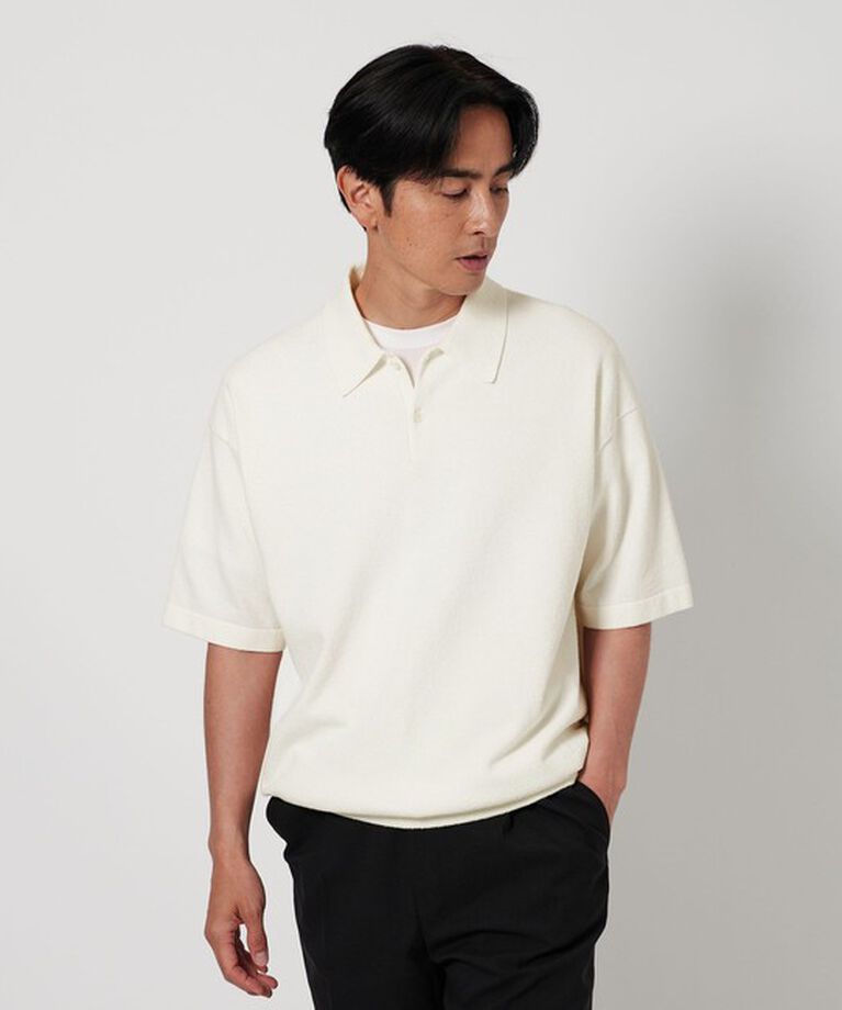 BEAUTY&YOUTH UNITED ARROWS「リングコットン 2ボタン ポロニット」|ニット・セーター|