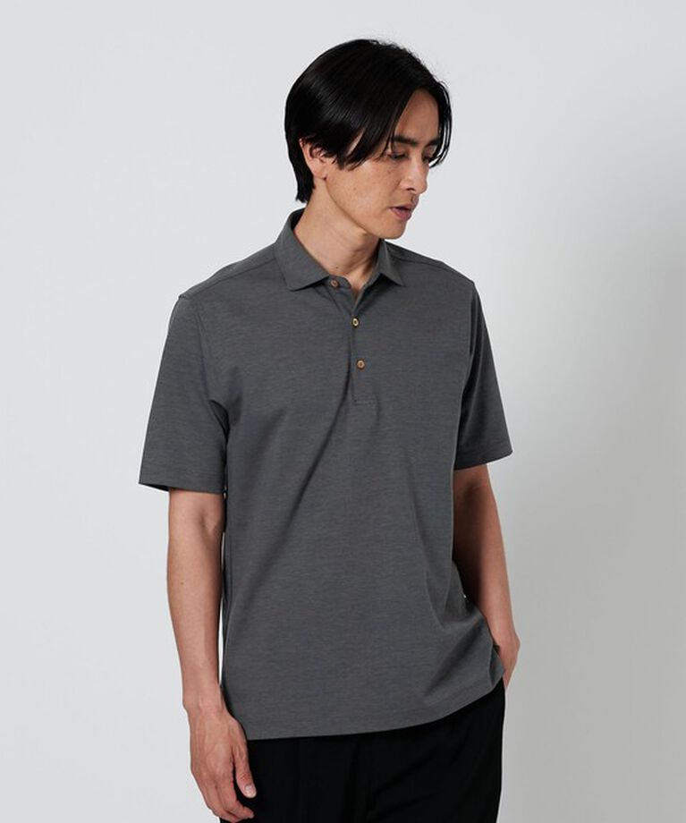 BEAUTY&YOUTH UNITED ARROWS「クール ハイゲージ モクロディ ポロシャツ ‐接触冷感・抗菌・防臭機能付き‐」|Tシャツ・カットソー|MD.GRAY