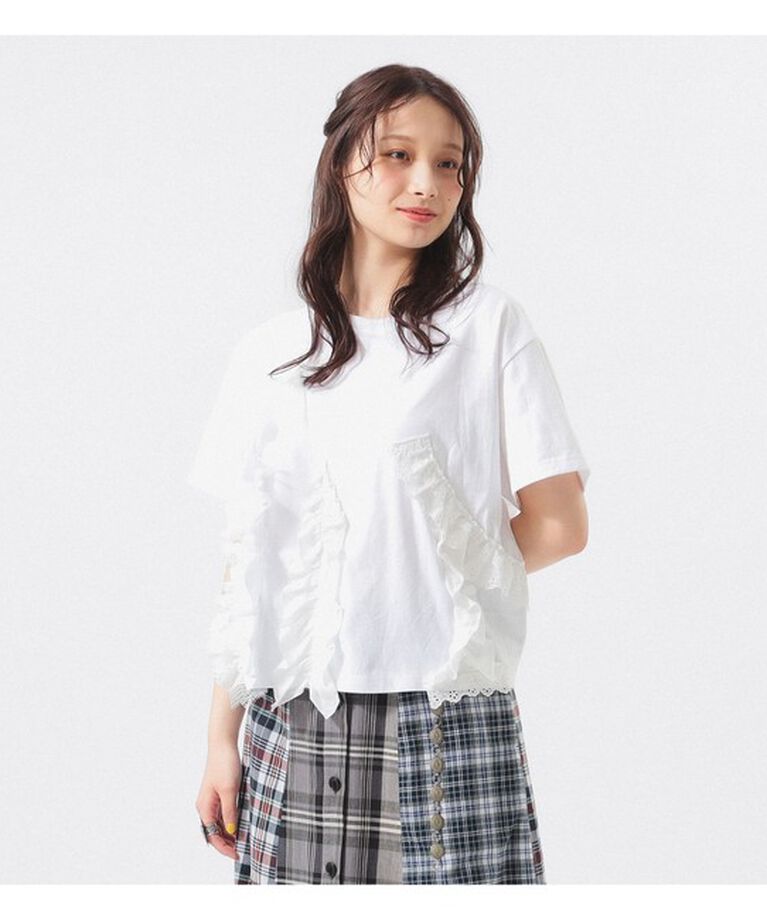 BEAMSBOY「【別注】TORI-TO / コラージュ Tシャツ」|Tシャツ・カットソー|WHITE