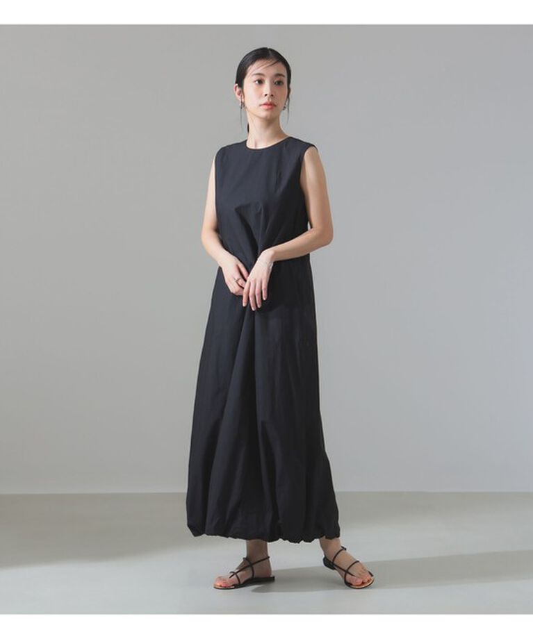 Demi-Luxe BEAMS 「【別注】ne Quittez pas / ポプリン バルーン ワンピース」|ワンピース|別注BLACK