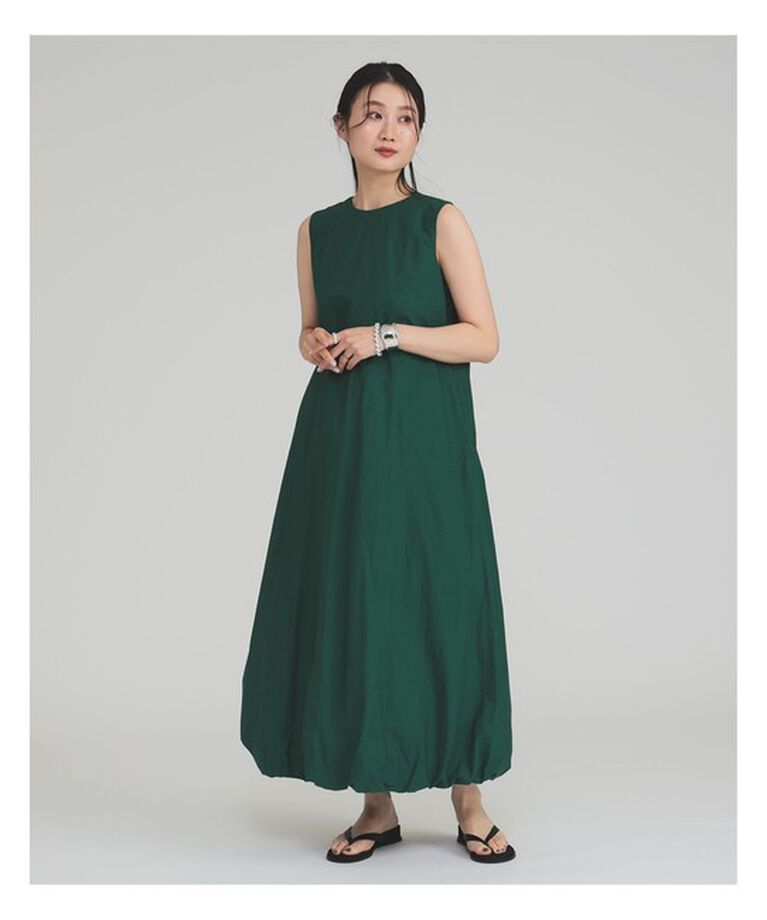 Demi-Luxe BEAMS 「【別注】ne Quittez pas / ポプリン バルーン ワンピース」|ワンピース|