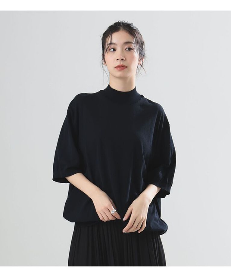 Demi-Luxe BEAMS 「AK+1 / ハイツイスト ニット」|ニット・セーター|NAVY