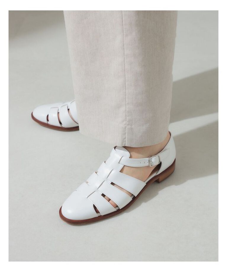 Demi-Luxe BEAMS 「レザー グルカサンダル」|サンダル|WHITE
