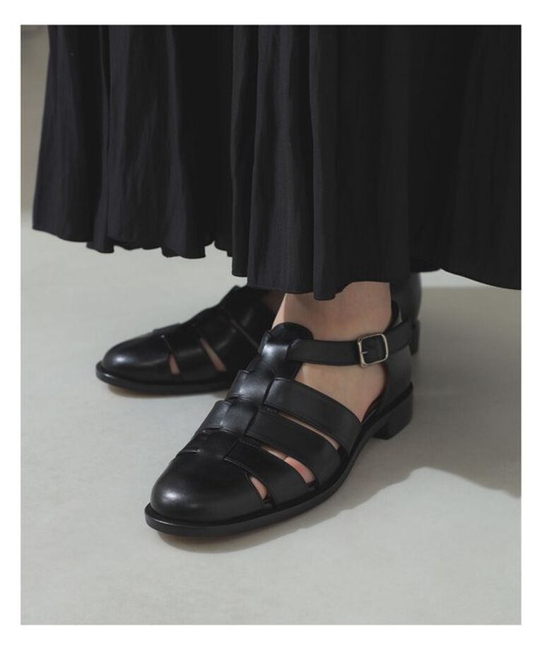 Demi-Luxe BEAMS 「レザー グルカサンダル」|サンダル|BLACK