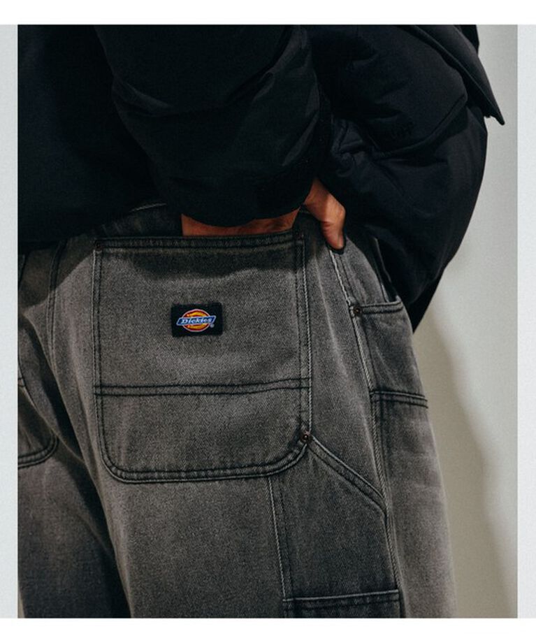BEAMS「【別注】Dickies / Denim Painter Pants」|デニム|BLACK