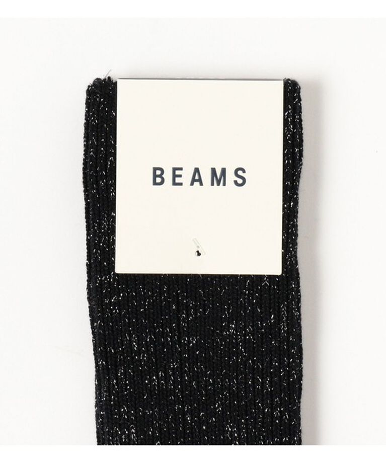 BEAMS「ラメ クルー ソックス」|ソックス|
