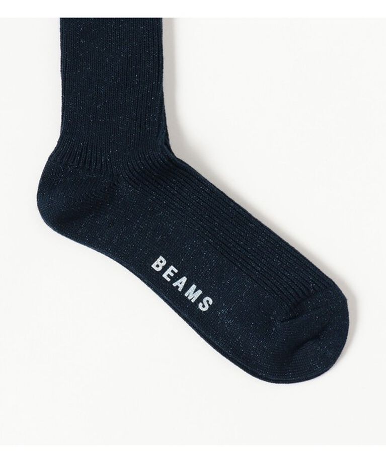 BEAMS「ラメ クルー ソックス」|ソックス|