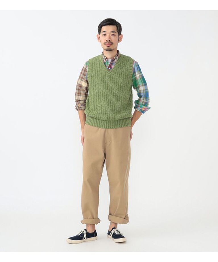 BEAMS「B+Cable VEST」|ニット・セーター|