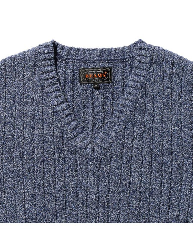 BEAMS「B+Cable VEST」|ニット・セーター|