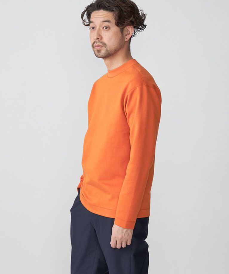 SHIPS「SHIPS:  ハイゲージ クルーネック ダンボールニット 長袖Tシャツ」|Tシャツ・カットソー|