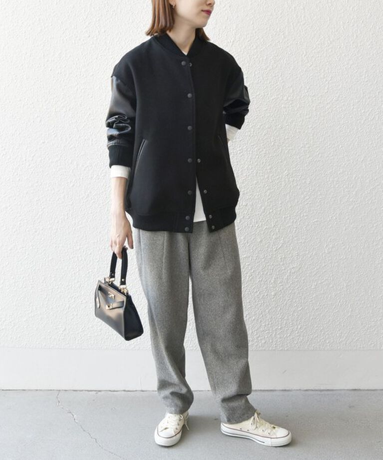 SHIPS any「【WEB限定】SHIPS any: バーシティ ジャケット 24FW」|ブルゾン・スタジャン|