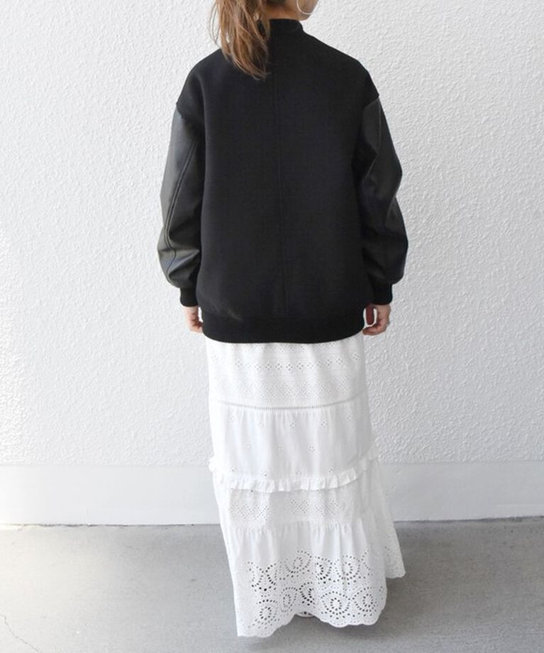 SHIPS any「【WEB限定】SHIPS any: バーシティ ジャケット 24FW」|ブルゾン・スタジャン|
