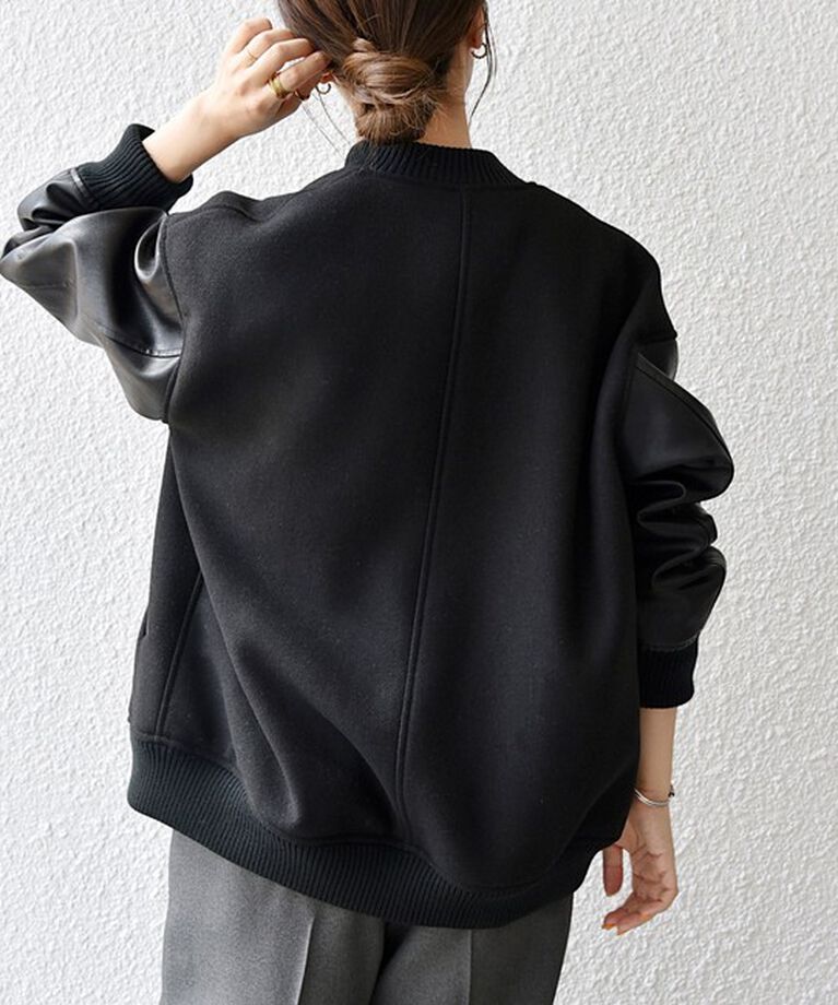 SHIPS any「【WEB限定】SHIPS any: バーシティ ジャケット 24FW」|ブルゾン・スタジャン|