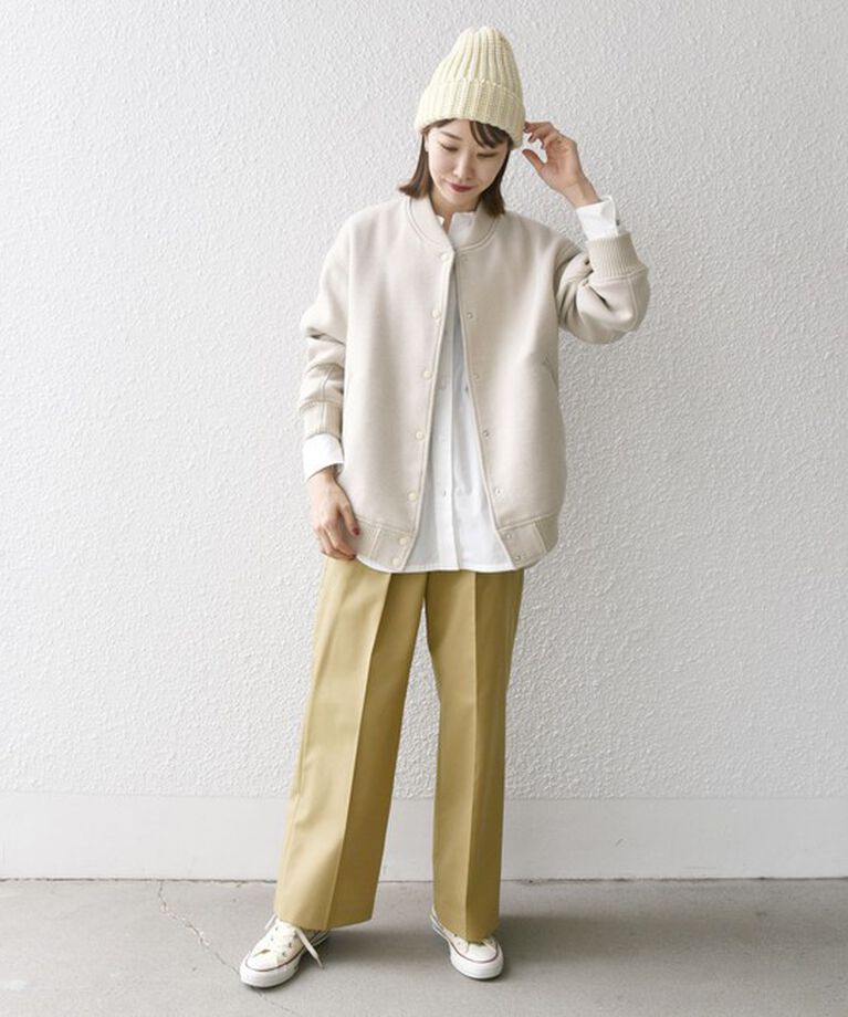 SHIPS any「【WEB限定】SHIPS any: バーシティ ジャケット 24FW」|ブルゾン・スタジャン|