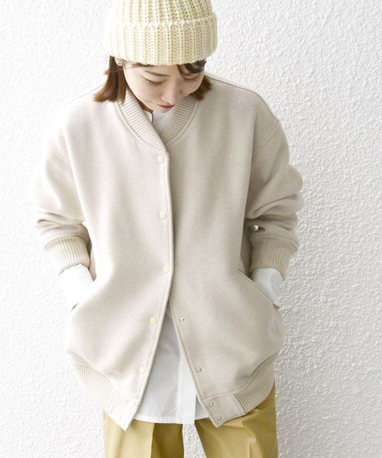 SHIPS any「【WEB限定】SHIPS any: バーシティ ジャケット 24FW」|ブルゾン・スタジャン|