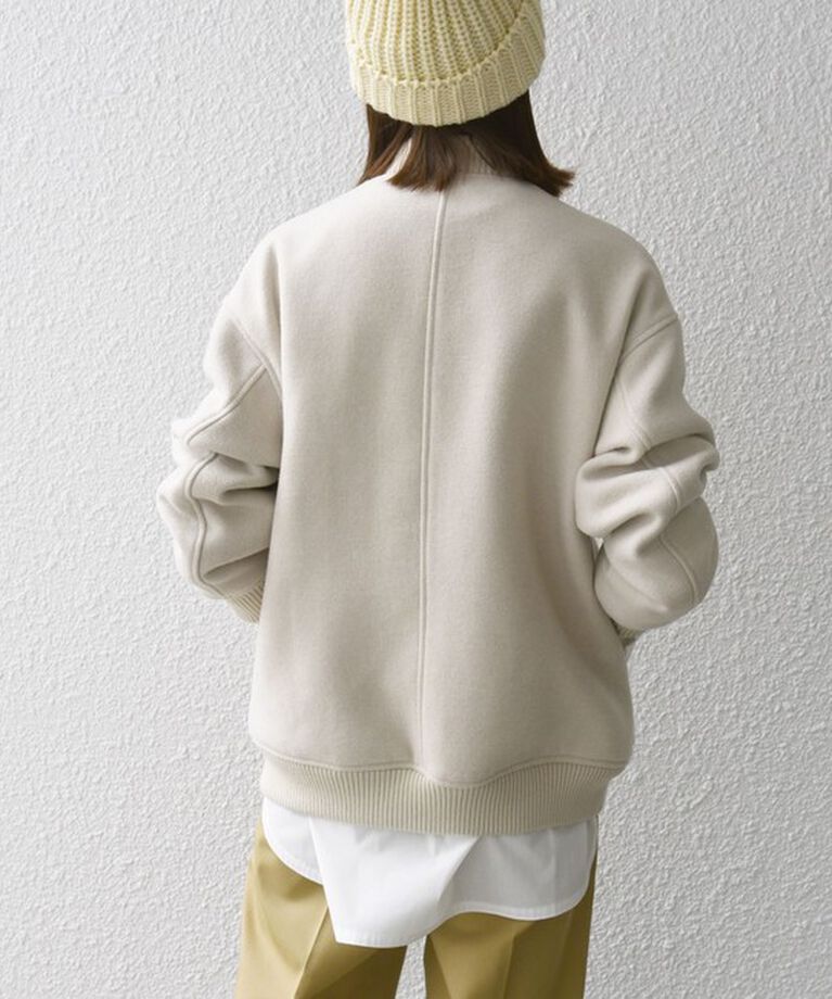 SHIPS any「【WEB限定】SHIPS any: バーシティ ジャケット 24FW」|ブルゾン・スタジャン|