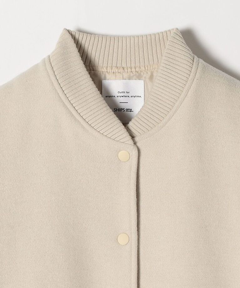 SHIPS any「【WEB限定】SHIPS any: バーシティ ジャケット 24FW」|ブルゾン・スタジャン|