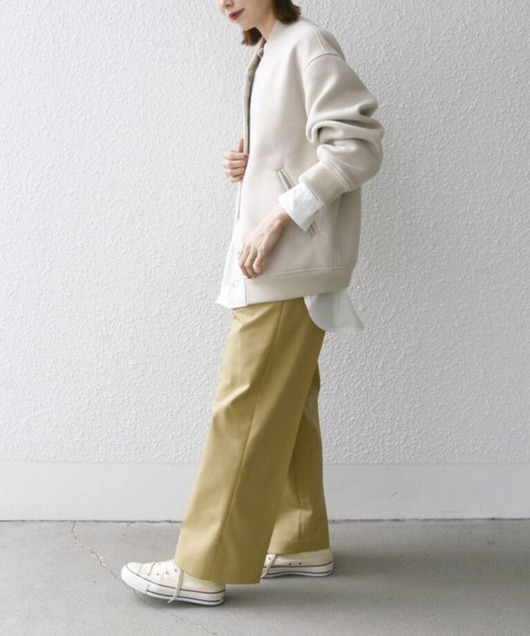SHIPS any「【WEB限定】SHIPS any: バーシティ ジャケット 24FW」|ブルゾン・スタジャン|