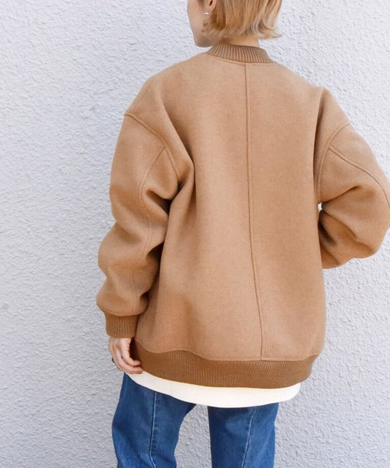 SHIPS any「【WEB限定】SHIPS any: バーシティ ジャケット 24FW」|ブルゾン・スタジャン|