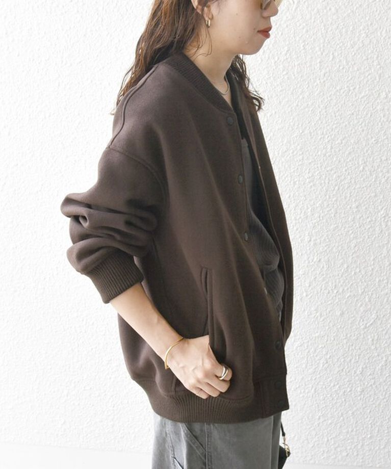 SHIPS any「【WEB限定】SHIPS any: バーシティ ジャケット 24FW」|ブルゾン・スタジャン|