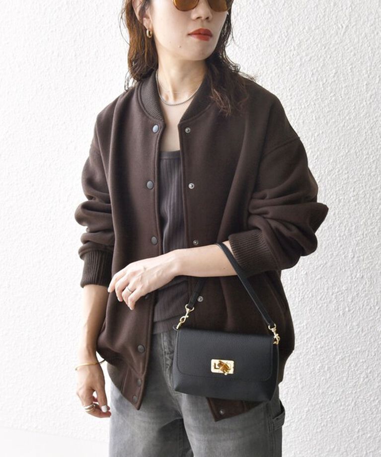 SHIPS any「【WEB限定】SHIPS any: バーシティ ジャケット 24FW」|ブルゾン・スタジャン|