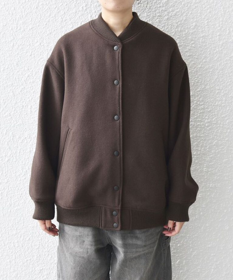SHIPS any「【WEB限定】SHIPS any: バーシティ ジャケット 24FW」|ブルゾン・スタジャン|