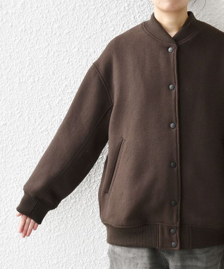 SHIPS any「【WEB限定】SHIPS any: バーシティ ジャケット 24FW」|ブルゾン・スタジャン|