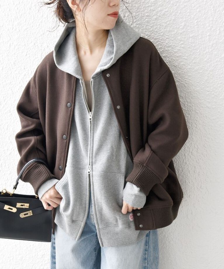SHIPS any「【WEB限定】SHIPS any: バーシティ ジャケット 24FW」|ブルゾン・スタジャン|